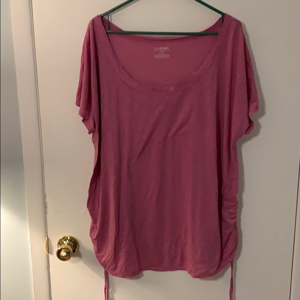 Lane Bryant Purple Ruched Top Size 18/20